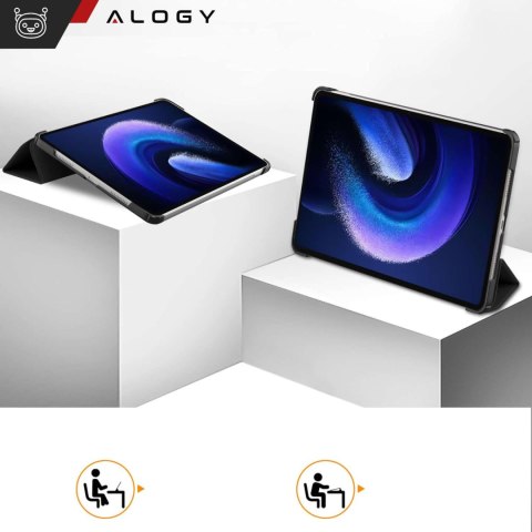 Alogy Etui do Xiaomi Mi Pad 6 / 6 Pro 11" 2023 obudowa na tablet Alogy Book Cover Case Czarny Alogy Etui do Xiaomi Mi Pad 6 / 6 Pro 11" 2023 obudowa na tablet Alogy Book Cover Case Czarny