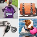 Alogy Etui na lokalizator do Apple AirTag Brelok Wodoodporny Case Alogy 360 IPX8 Obudowa z zawieszką Matowe Czarne