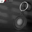 Alogy Etui na lokalizator do Apple AirTag Brelok Wodoodporny Case Alogy 360 IPX8 Obudowa z zawieszką Matowe Czarne