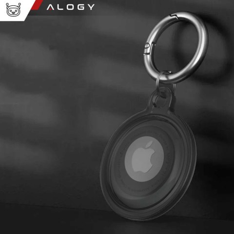 Alogy Etui na lokalizator do Apple AirTag Brelok Wodoodporny Case Alogy 360 IPX8 Obudowa z zawieszką Matowe Czarne Alogy Etui na lokalizator do Apple AirTag Brelok Wodoodporny Case Alogy 360 IPX8 Obudowa z zawieszką Matowe Czarne