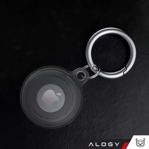 Alogy Etui na lokalizator do Apple AirTag Brelok Wodoodporny Case Alogy 360 IPX8 Obudowa z zawieszką Matowe Czarne Alogy Etui na lokalizator do Apple AirTag Brelok Wodoodporny Case Alogy 360 IPX8 Obudowa z zawieszką Matowe Czarne