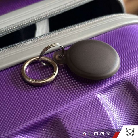 Alogy Etui na lokalizator do Apple AirTag Brelok Wodoodporny Case Alogy 360 IPX8 Obudowa z zawieszką Matowe Czarne Alogy Etui na lokalizator do Apple AirTag Brelok Wodoodporny Case Alogy 360 IPX8 Obudowa z zawieszką Matowe Czarne