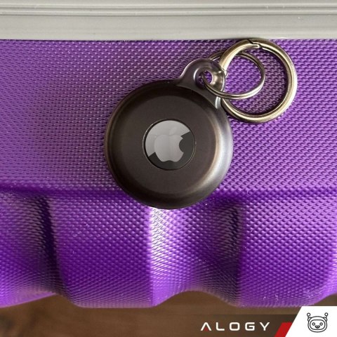 Alogy Etui na lokalizator do Apple AirTag Brelok Wodoodporny Case Alogy 360 IPX8 Obudowa z zawieszką Matowe Czarne Alogy Etui na lokalizator do Apple AirTag Brelok Wodoodporny Case Alogy 360 IPX8 Obudowa z zawieszką Matowe Czarne