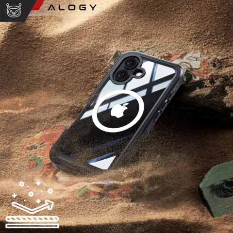 Alogy Etui ochronne na telefon do Apple iPhone 16 Alogy Shield360 MagCase™️ do MagSafe obudowa z ochroną wyświetlacza i aparatu Czarne Alogy Etui ochronne na telefon do Apple iPhone 16 Alogy Shield360 MagCase™️ do MagSafe obudowa z ochroną wyświetlacza i aparatu Czarne