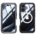 Alogy Etui ochronne na telefon do Apple iPhone 16 Alogy Shield360 MagCase™️ do MagSafe obudowa z ochroną wyświetlacza i aparatu Czarne