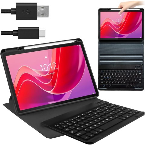 Alogy Etui z klawiaturą do Lenovo Tab M11 10.95" TB330FU / TB330XU / TB331FC klawiatura Bluetooth case Alogy Czarne Alogy Etui z klawiaturą do Lenovo Tab M11 10.95" TB330FU / TB330XU / TB331FC klawiatura Bluetooth case Alogy Czarne