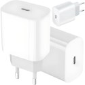 Alogy Ładowarka sieciowa szybka 30W USB-C USB typ C GaN PD do iPhone kostka Alogy Biała