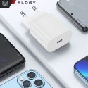 Alogy Ładowarka sieciowa szybka 30W USB-C USB typ C GaN PD do iPhone kostka Alogy Biała