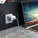 Alogy Ładowarka sieciowa szybka 30W USB-C USB typ C GaN PD do iPhone kostka Alogy Biała