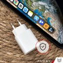 Alogy Ładowarka sieciowa szybka 30W USB-C USB typ C GaN PD do iPhone kostka Alogy Biała