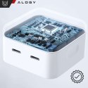 Alogy Ładowarka sieciowa szybka 35W 2x USB-C USB typ C PD do iPhone + Kabel type-C 1m Alogy Biała