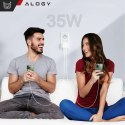 Alogy Ładowarka sieciowa szybka 35W 2x USB-C USB typ C PD do iPhone + Kabel type-C 1m Alogy Biała