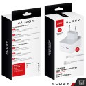 Alogy Ładowarka sieciowa szybka 35W 2x USB-C USB typ C PD do iPhone + Kabel type-C 1m Alogy Biała