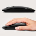 Alogy Myszka mysz bezprzewodowa komputerowa Alogy Mouse Bluetooth do laptopa tabletu Czarna