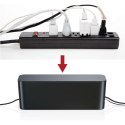 Alogy Organizer kabli biurkowy podłogowy pojemnik pudełko na kable listwy Alogy Box S 23cm Czarny