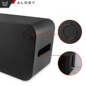 Alogy Organizer kabli biurkowy podłogowy pojemnik pudełko na kable listwy Alogy Box S 23cm Czarny