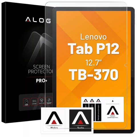 Alogy Szkło hartowane do Lenovo Tab P12 12.7 TB-370 szkło ochronne na tablet Alogy Screen Protector Tempered Glass 9H Alogy Szkło hartowane do Lenovo Tab P12 12.7 TB-370 szkło ochronne na tablet Alogy Screen Protector Tempered Glass 9H