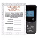FITalco Alkomat FITalco Grafit FE tester trzeźwości z czujnikiem elektrochemicznym elektrochemiczny Szary