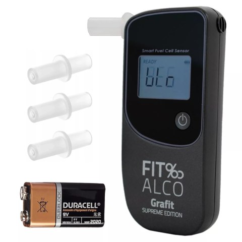 FITalco Alkomat FITalco Grafit FE tester trzeźwości z czujnikiem elektrochemicznym elektrochemiczny Szary FITalco Alkomat FITalco Grafit FE tester trzeźwości z czujnikiem elektrochemicznym elektrochemiczny Szary