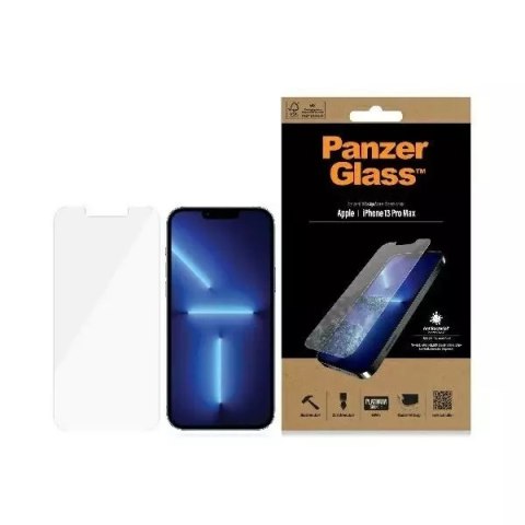 PanzerGlass Szkło ochronne PanzerGlass Standard Super+ do iPhone 13 Pro Max 6,7" Antibacterial 2743 PanzerGlass Szkło ochronne PanzerGlass Standard Super+ do iPhone 13 Pro Max 6,7" Antibacterial 2743