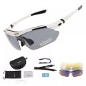 RockBros Okulary rowerowe Rockbros 10002 polaryzujące - białe