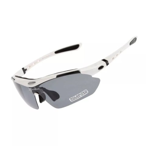 RockBros Okulary rowerowe Rockbros 10002 polaryzujące - białe RockBros Okulary rowerowe Rockbros 10002 polaryzujące - białe