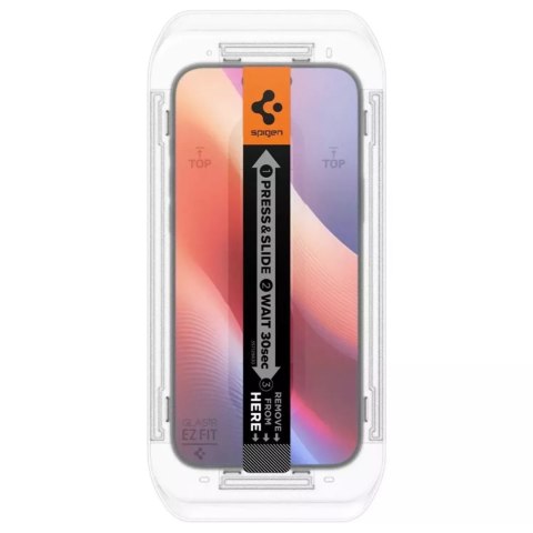 Spigen 2x Szkło Hartowane Spigen Glas.Tr "Ez Fit" 2-Pack do iPhone 16 Pro Clear Spigen 2x Szkło Hartowane Spigen Glas.Tr "Ez Fit" 2-Pack do iPhone 16 Pro Clear