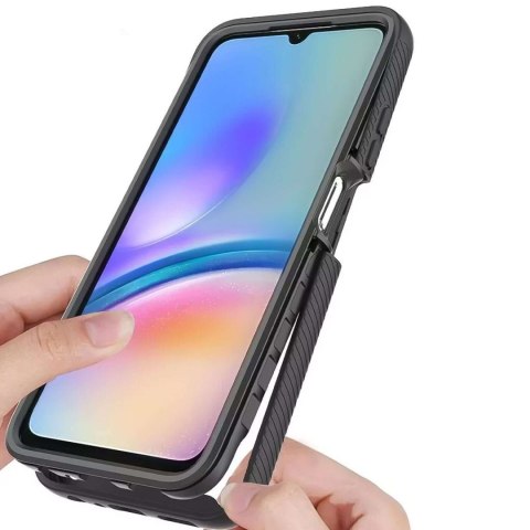 Tech-Protect Etui do Samsung Galaxy A05s pancerne obudowa + ochrona osłona na ekran Case 360 Defense czarno-przezrooczyste Tech-Protect Etui do Samsung Galaxy A05s pancerne obudowa + ochrona osłona na ekran Case 360 Defense czarno-przezrooczyste