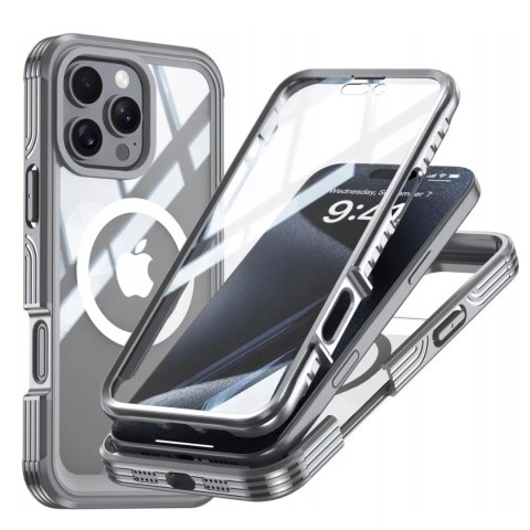 Alogy Etui ochronne na telefon do Apple iPhone 16 Pro Max Alogy Shield360 MagCase™️ do MagSafe obudowa z ochroną wyświetlacza i aparat Alogy Etui ochronne na telefon do Apple iPhone 16 Pro Max Alogy Shield360 MagCase™️ do MagSafe obudowa z ochroną wyświetlacza i aparat