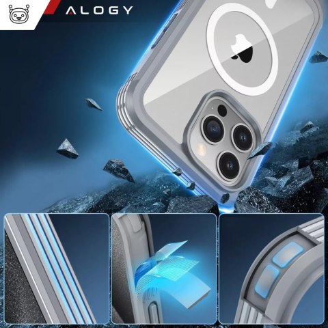 Alogy Etui ochronne na telefon do Apple iPhone 16 Pro Max Alogy Shield360 MagCase™️ do MagSafe obudowa z ochroną wyświetlacza i aparat Alogy Etui ochronne na telefon do Apple iPhone 16 Pro Max Alogy Shield360 MagCase™️ do MagSafe obudowa z ochroną wyświetlacza i aparat