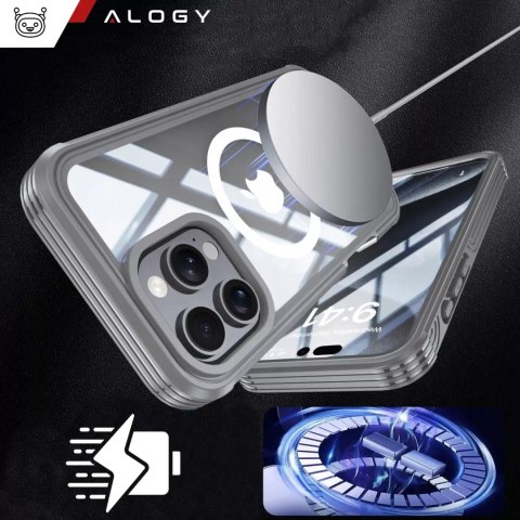 Alogy Etui ochronne na telefon do Apple iPhone 16 Pro Max Alogy Shield360 MagCase™️ do MagSafe obudowa z ochroną wyświetlacza i aparat Alogy Etui ochronne na telefon do Apple iPhone 16 Pro Max Alogy Shield360 MagCase™️ do MagSafe obudowa z ochroną wyświetlacza i aparat