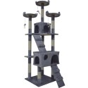 E-hurtownia Drapak dla kota 170 cm jasno szary domek legowisko sizal zabawki stabilny