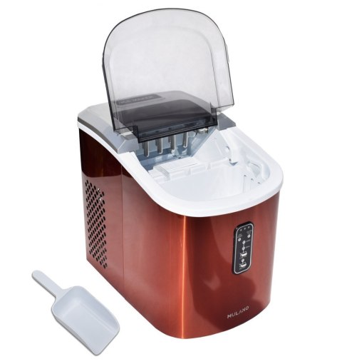 MULANO Kostkarka do lodu 2,2L 15kg/24h pomarańczowa kompaktowa 2 rozmiary kostek MULANO Kostkarka do lodu 2,2L 15kg/24h pomarańczowa kompaktowa 2 rozmiary kostek