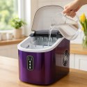 MULANO Kostkarka do lodu 2,2L 15kg/24h fioletowa przenośna 2 rozmiary kostek