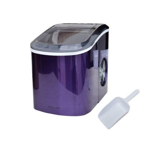 MULANO Kostkarka do lodu 2,2L 15kg/24h fioletowa przenośna 2 rozmiary kostek MULANO Kostkarka do lodu 2,2L 15kg/24h fioletowa przenośna 2 rozmiary kostek