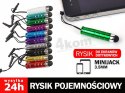 4kom.pl Rysik do ekranów dotykowych z zawieszką mini jack Telefon Tablet WIELOKOLOR