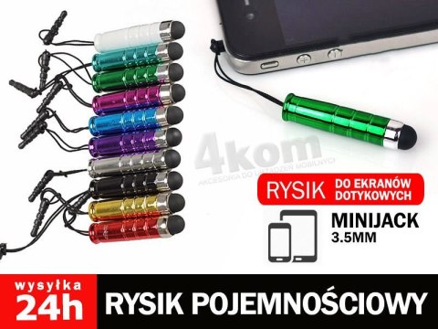 4kom.pl Rysik do ekranów dotykowych z zawieszką mini jack Telefon Tablet WIELOKOLOR 4kom.pl Rysik do ekranów dotykowych z zawieszką mini jack Telefon Tablet WIELOKOLOR