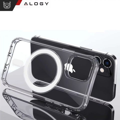 Alogy Etui do MagSafe Alogy Ultra Slim Mag do ładowarek Qi do iPhone 12/ Pro Przezroczyste Alogy Etui do MagSafe Alogy Ultra Slim Mag do ładowarek Qi do iPhone 12/ Pro Przezroczyste
