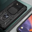 Alogy Etui z osłoną aparatu Alogy Camshield Stand Ring do Poco X3 Pro / NFC czarne