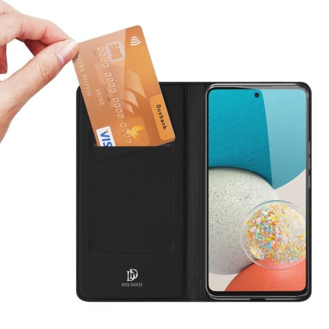 Dux Ducis Etui ochronne z klapką Dux Ducis Skin Pro skórzane do Samsung Galaxy A53 5G Czarne Dux Ducis Etui ochronne z klapką Dux Ducis Skin Pro skórzane do Samsung Galaxy A53 5G Czarne