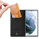 Dux Ducis Etui ochronne z klapką Dux Ducis Skin Pro skórzane do Samsung Galaxy S22 Ultra Czarne