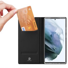 Dux Ducis Etui ochronne z klapką Dux Ducis Skin Pro skórzane do Samsung Galaxy S22 Ultra Czarne