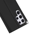 Dux Ducis Etui ochronne z klapką Dux Ducis Skin Pro skórzane do Samsung Galaxy S22 Ultra Czarne