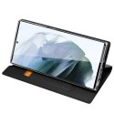 Dux Ducis Etui ochronne z klapką Dux Ducis Skin Pro skórzane do Samsung Galaxy S22 Ultra Czarne