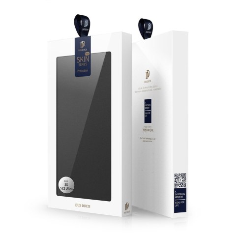 Dux Ducis Etui ochronne z klapką Dux Ducis Skin Pro skórzane do Samsung Galaxy S22 Ultra Czarne Dux Ducis Etui ochronne z klapką Dux Ducis Skin Pro skórzane do Samsung Galaxy S22 Ultra Czarne