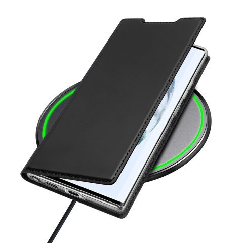Dux Ducis Etui ochronne z klapką Dux Ducis Skin Pro skórzane do Samsung Galaxy S22 Ultra Czarne Dux Ducis Etui ochronne z klapką Dux Ducis Skin Pro skórzane do Samsung Galaxy S22 Ultra Czarne