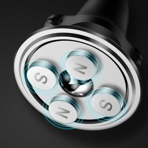 Joyroom Baseus Magnetic Air Vent magnetyczny uchwyt samochodowy na kratkę wentylacyjną z uchwytem na 2 kable czarny (SUGX-A01) Joyroom Baseus Magnetic Air Vent magnetyczny uchwyt samochodowy na kratkę wentylacyjną z uchwytem na 2 kable czarny (SUGX-A01)