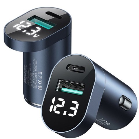 Joyroom Ładowarka samochodowa Joyroom C-A17 USB + USB-C 42.5W QC PD AFC SCP Dark Blue Joyroom Ładowarka samochodowa Joyroom C-A17 USB + USB-C 42.5W QC PD AFC SCP Dark Blue
