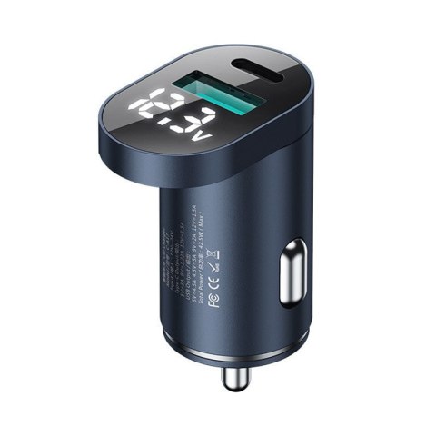 Joyroom Ładowarka samochodowa Joyroom C-A17 USB + USB-C 42.5W QC PD AFC SCP Dark Blue Joyroom Ładowarka samochodowa Joyroom C-A17 USB + USB-C 42.5W QC PD AFC SCP Dark Blue