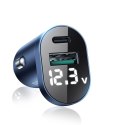 Joyroom Ładowarka samochodowa Joyroom C-A17 USB + USB-C 42.5W QC PD AFC SCP Dark Blue